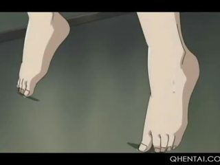 Hentai tinedyer sa ropes makakakuha ng kanya kalbo twat masidhi teased