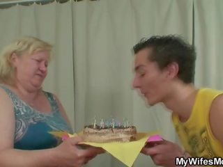 Tyňkyja mother inlaw lures him into x rated video