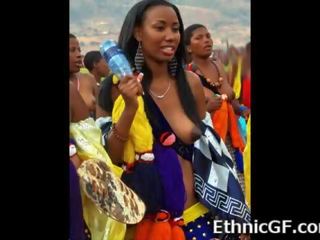 實 非洲的 女孩 從 tribes!