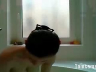 Cookie dostane sólo orgasmu v the bathrom