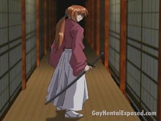 Beautiful Anime Gay Playing The Dirty Ninja And Fighting With Few juveniles