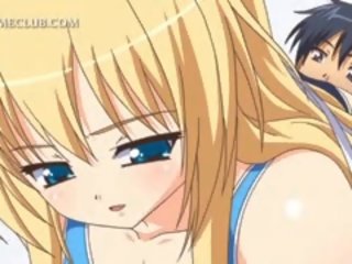 Sweet Anime Blonde darling Eating dick In grand Sixtynine